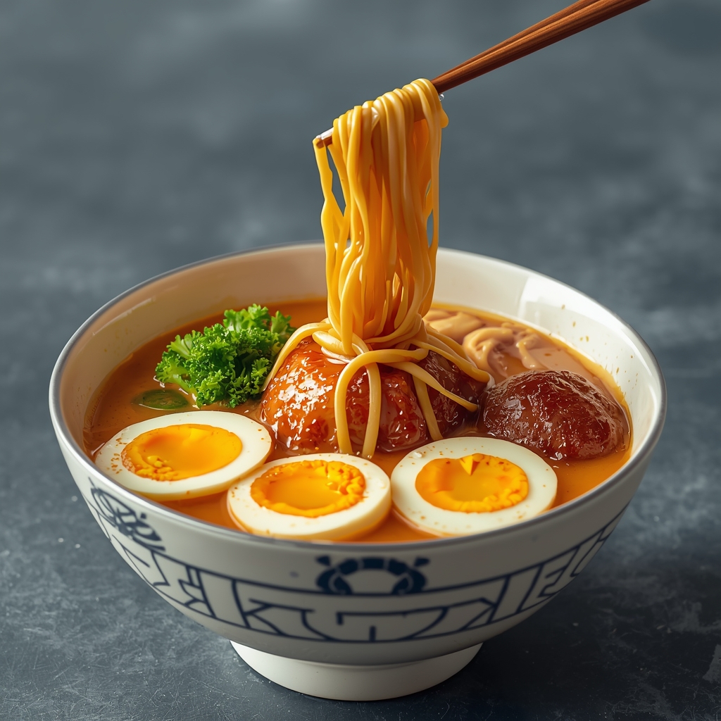 Nagasaki Egg Ramen Chicken Eat and Eat – ramen dengan kuah gurih dan topping ayam
